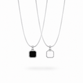 Dual (2 in 1) Octagon Pendant Necklace