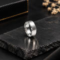 Classic Stainless Steel Brushed Band Ring
