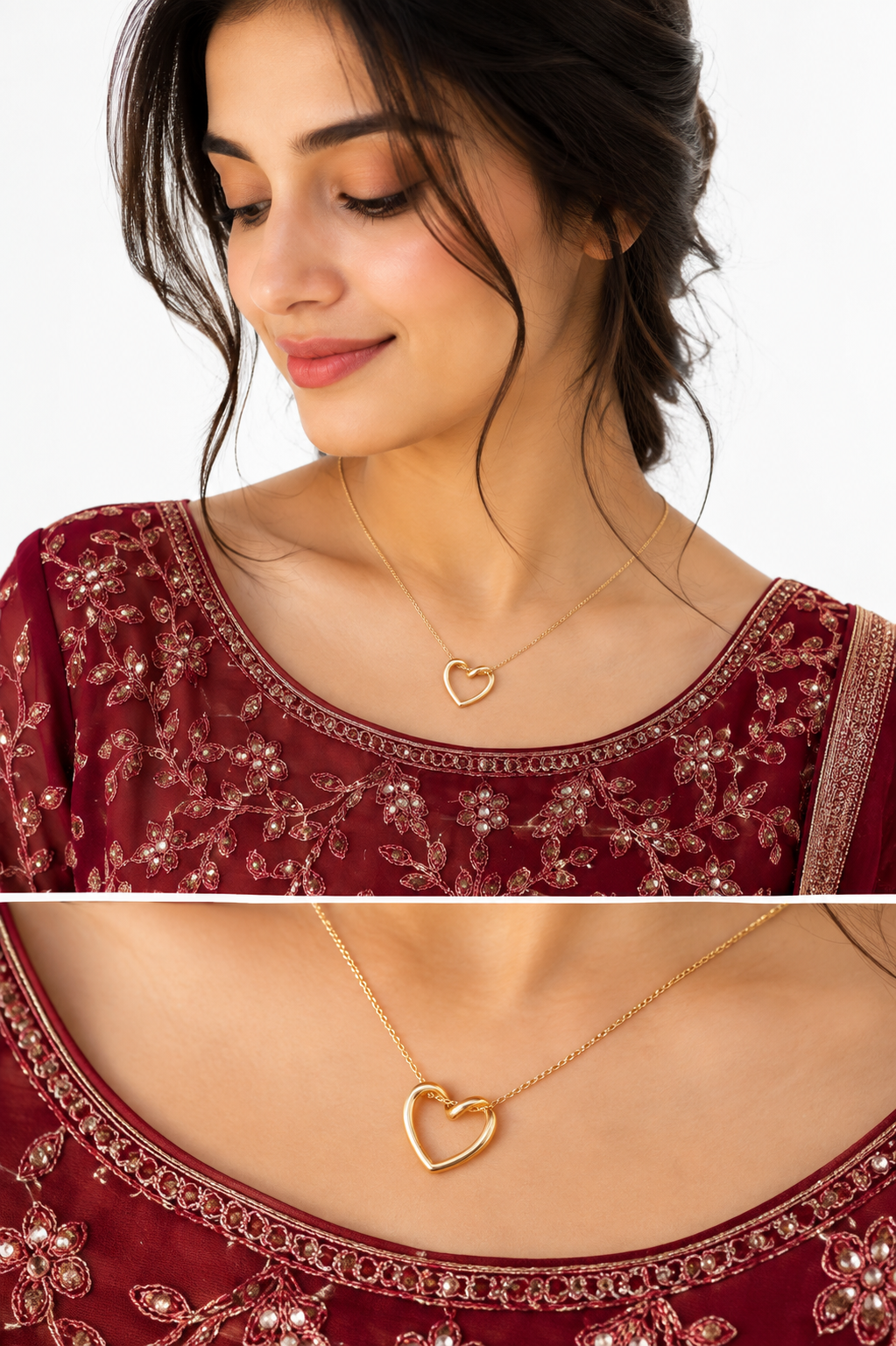 Golden Heart Love Necklace