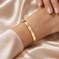 Elegant Gold Lock Bracelet