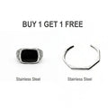 HAXA + BLACK ONYX RING